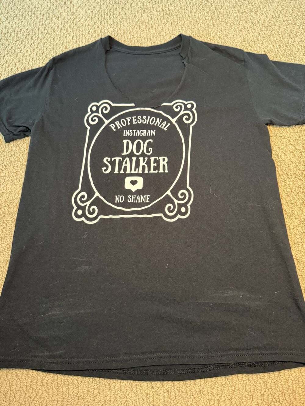 Professional Dog Stalker Unisex T-Shirt medium